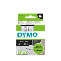 Ilustracja DYMO Taśma do Drukarki 12 mm x 7 m Czarny/Biały